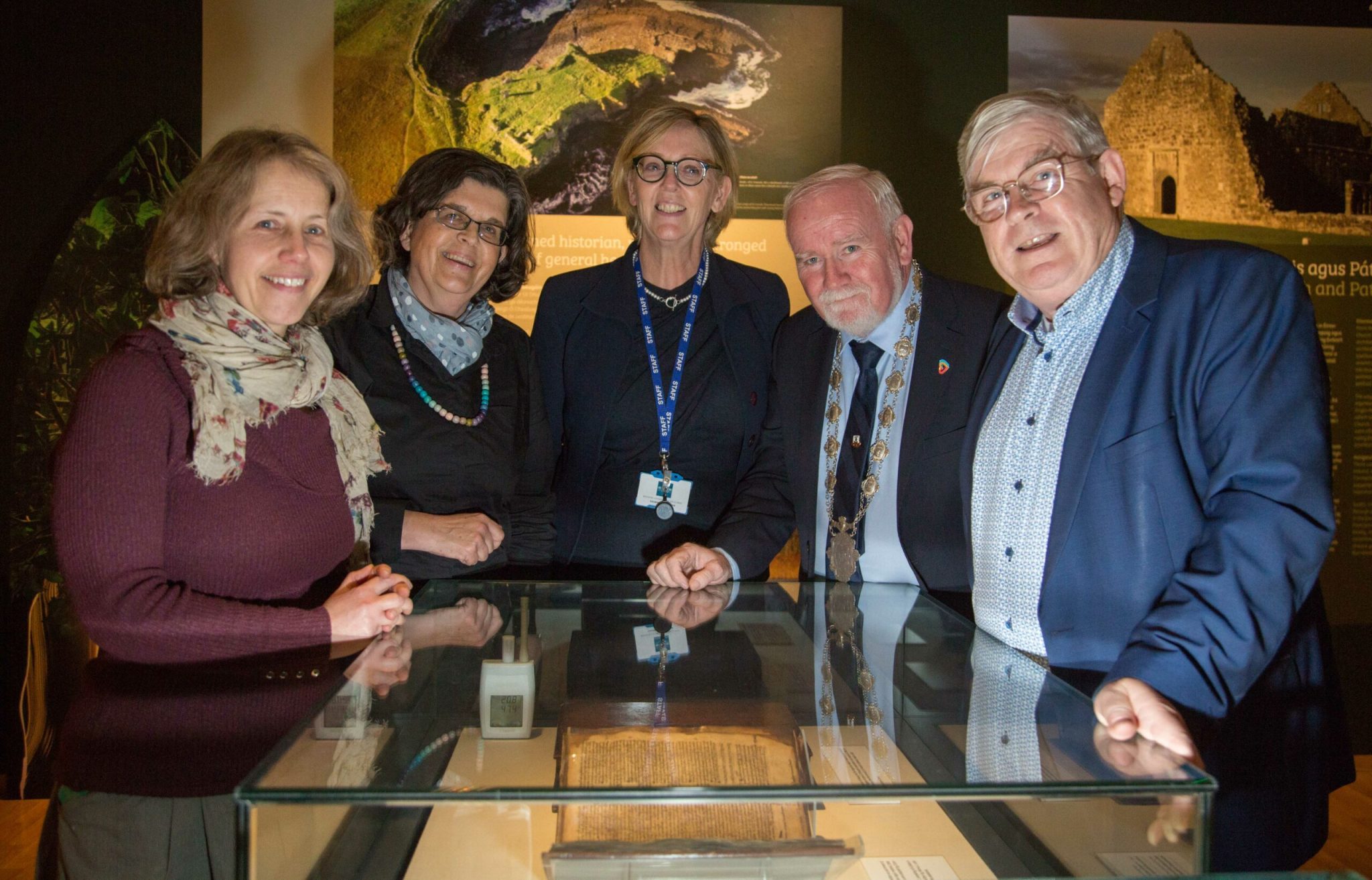 Manuscript in showcase