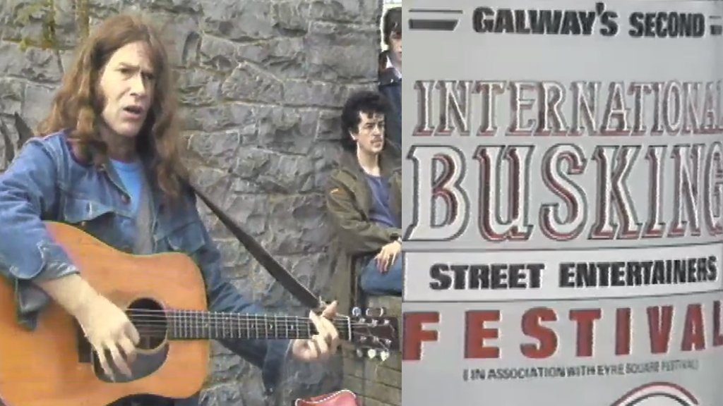 Terry Smith at International Buskers Festival, Eyre Square, Galway