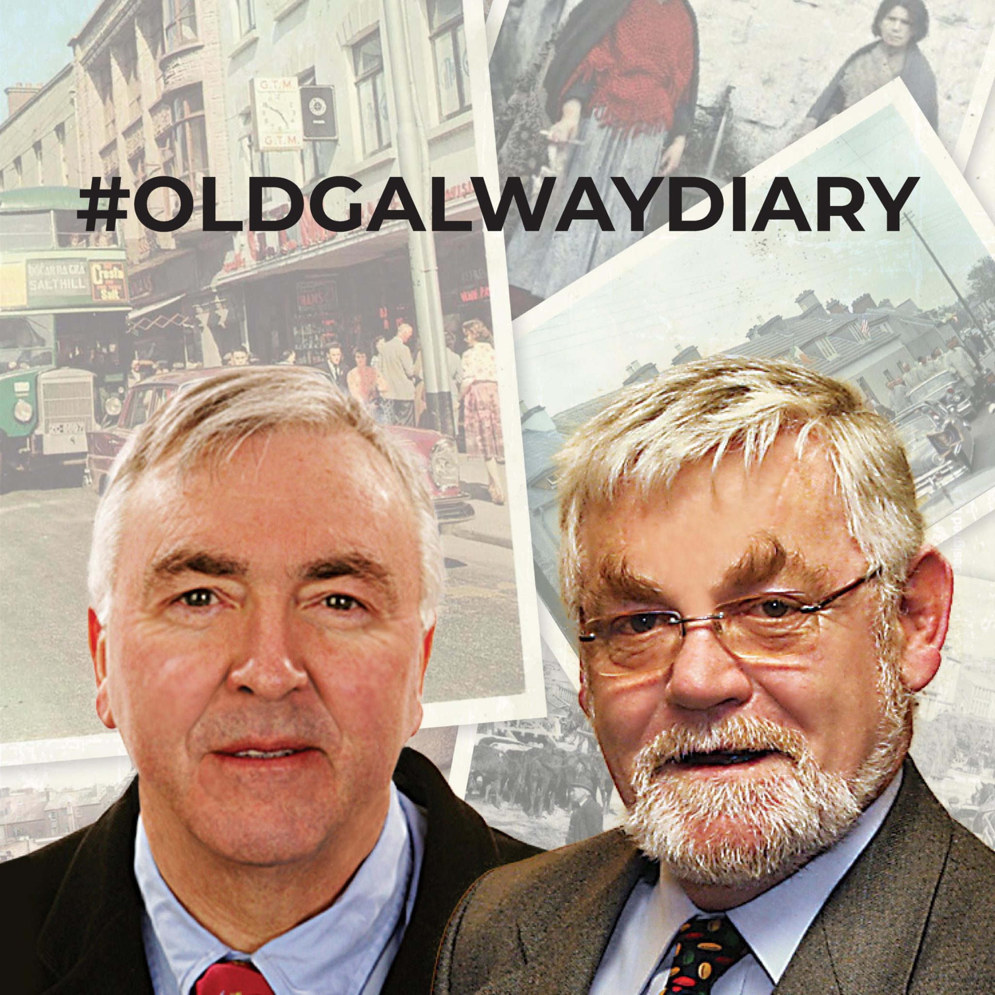 A picture of Ronnie O'Gorman and Tom Kenny of the Old Galway Diary