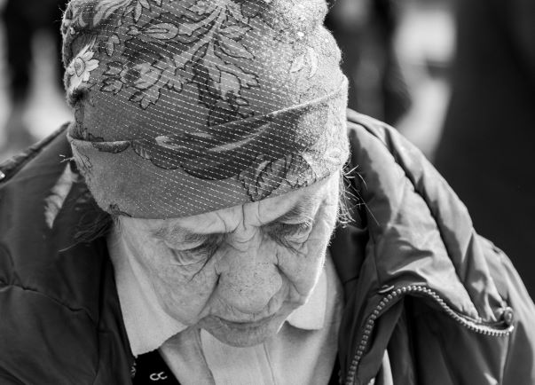 Photo of an old Ukranian woman taken by Karen Cox