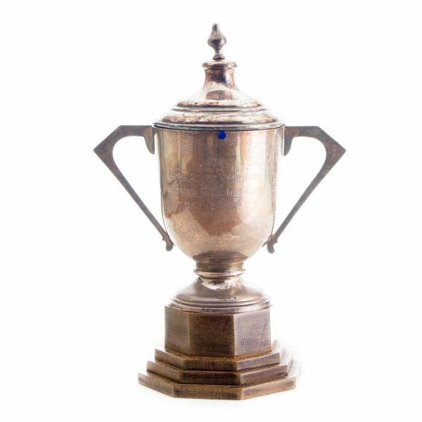 Silver-cup-on-wooden-base-inscribed-with-1909-presented-to-royal-galway-yacht-club